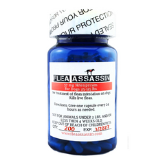 Rapid Flea Killer Dogs 25-125 lbs, Red Label - 200 capsules