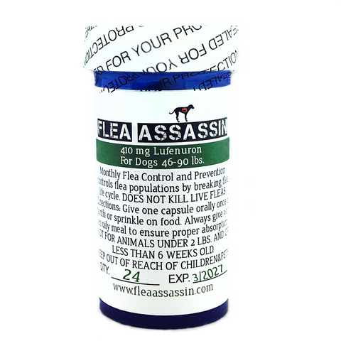 Monthly Flea Control & Prevention Dogs 46-90 lbs, Green Label - 24 capsules