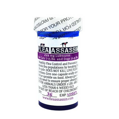 Monthly Flea Control & Prevention Cats 7-15lbs Dogs 21-45lbs,Purple Label-36 capsules