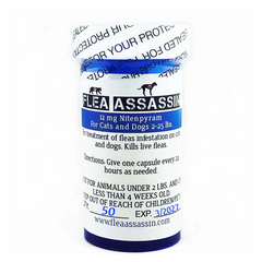 Rapid Flea Killer Cats Dogs 2-25 lbs, Blue Label - 50 capsules