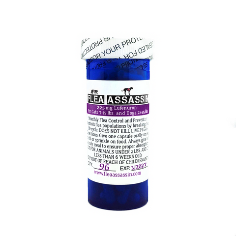 Monthly Flea Control & Prevention Cats 7-15lbs Dogs 21-45lbs, Purple Label-96 capsules
